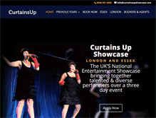Tablet Screenshot of curtainsupshowcase.com